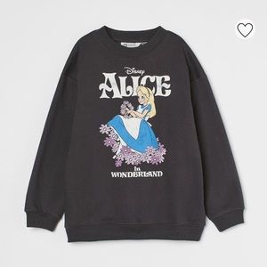 H&M Alice in wonderland sweatshirt